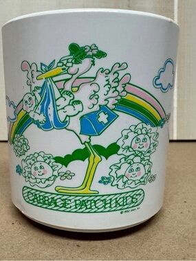 Vintage Cabbage Patch Kids Mug Melamine Mug 1983 Rainbow Stork